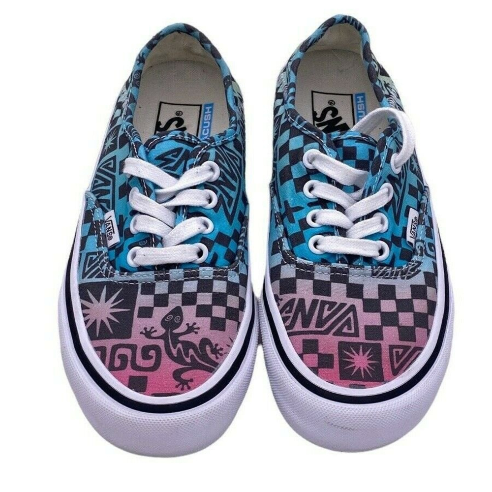 Vans Authentic Tribal Checkerboard Women 6.5 Skate Shoes Sneakers Ultra Cush - Picture 7 of 8